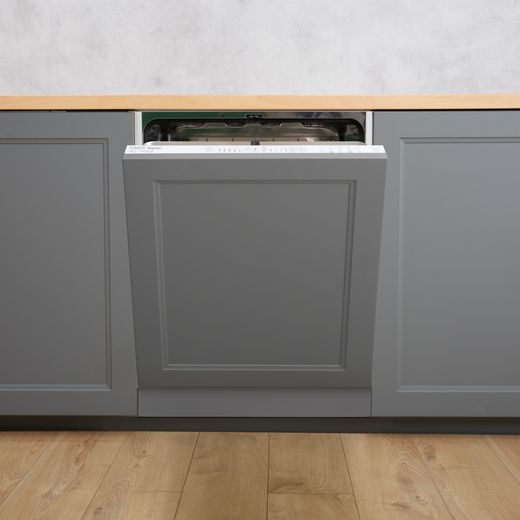 Candy RapidO Integrated Standard Dishwasher - White with Fixed Door Hinge Kit - Dishwasher in kitchen